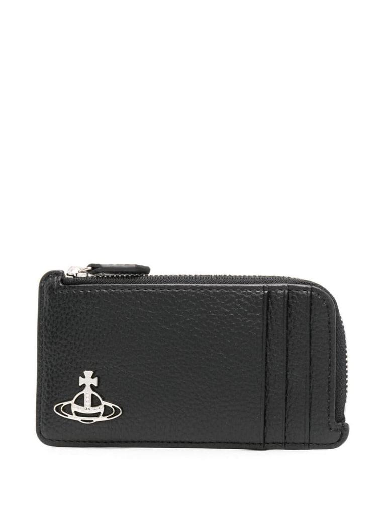 ◆Vivienne Westwood◆ Zipper Card Holder Black 5402000HWS000 Vivienne Westwood Black Zip Card Holder Vivienne Westwood