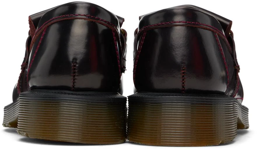 Dr. Martens Burgundy Adrian Snaffle Smooth Leather Kiltie Loafers 2