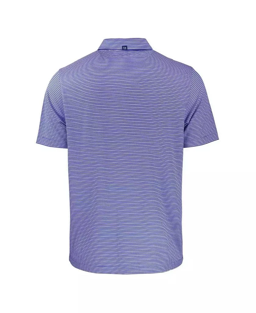 Cutter & Buck Men's Royal Texas Rangers Forge Eco Double Stripe Stretch Polo 2