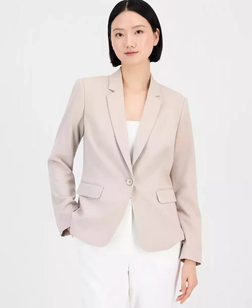 Tahari Petite One-Button Notch Collar Blazer 2