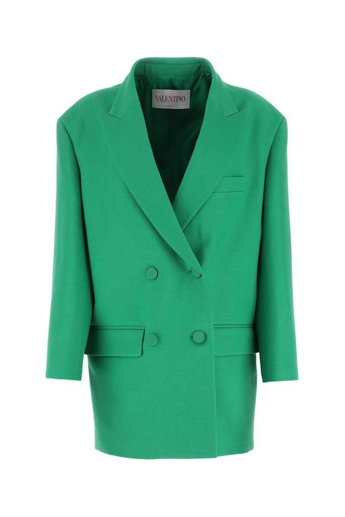 ジャケット Valentino Single-breasted navy wool crop jacket Valentino | Jackets & Coats | Valentino Womens