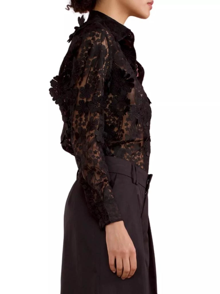 Cynthia Rowley Lace Button-Front Shirt 3