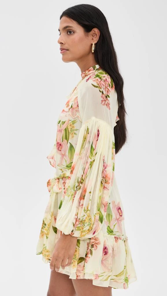 Hemant and Nandita Ruffle Mini Dress with Tie Up Belt 3