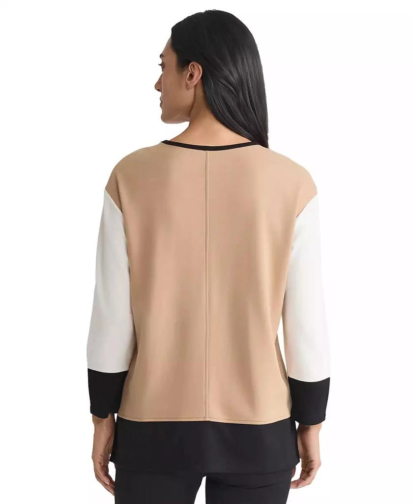 JONES NEW YORK Women
s Long Sleeve Colorblock Top 4