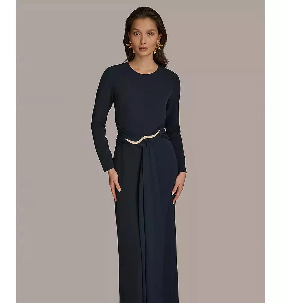 Donna Karan Women's Jewel-Neck Embellished Gown 3