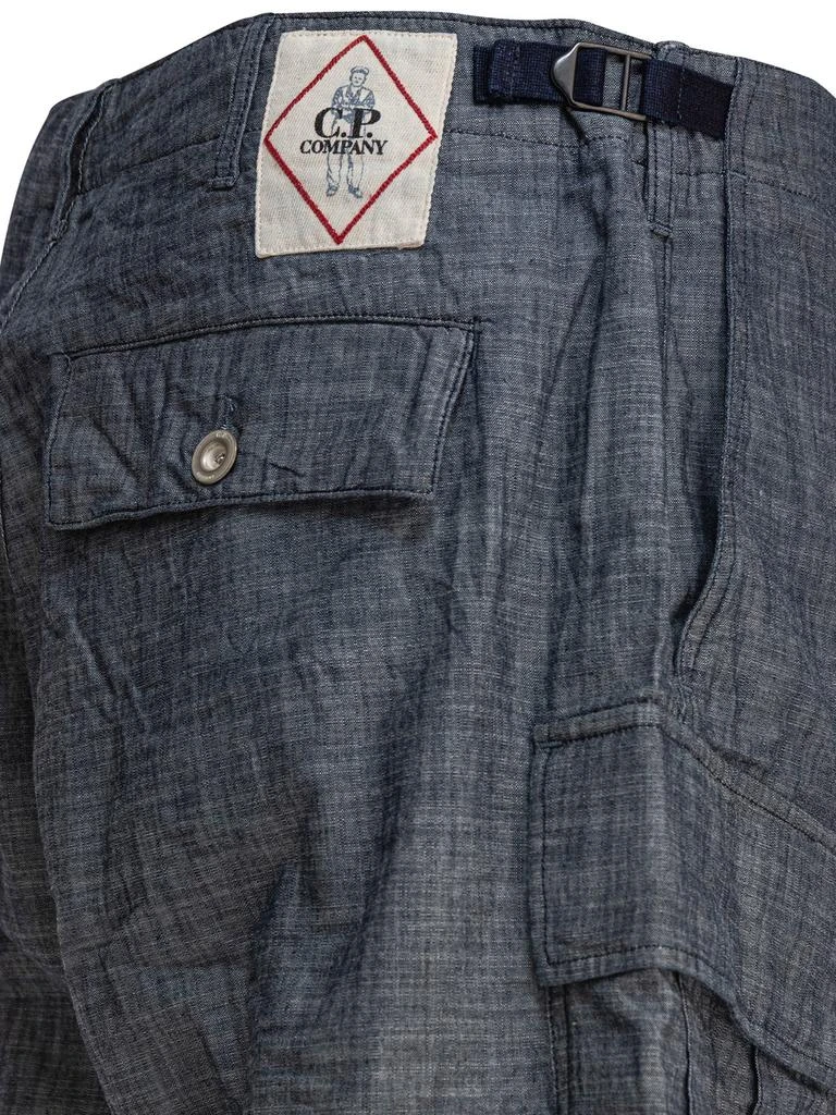 C.P.COMPANY CARGO SHORTS IN CHAMBRAY 4