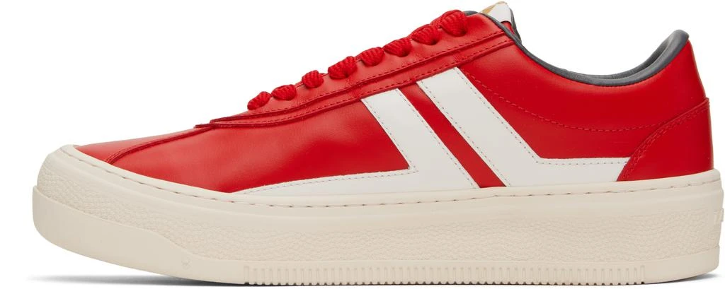 Lanvin Red 'Lanvin' Cash Leather Sneakers 3