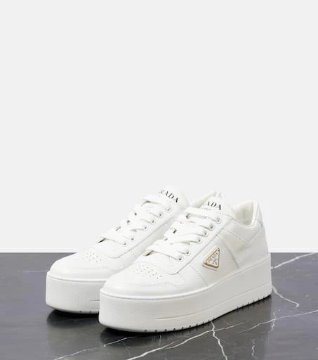 Prada Downtown Bold leather platform sneakers 5