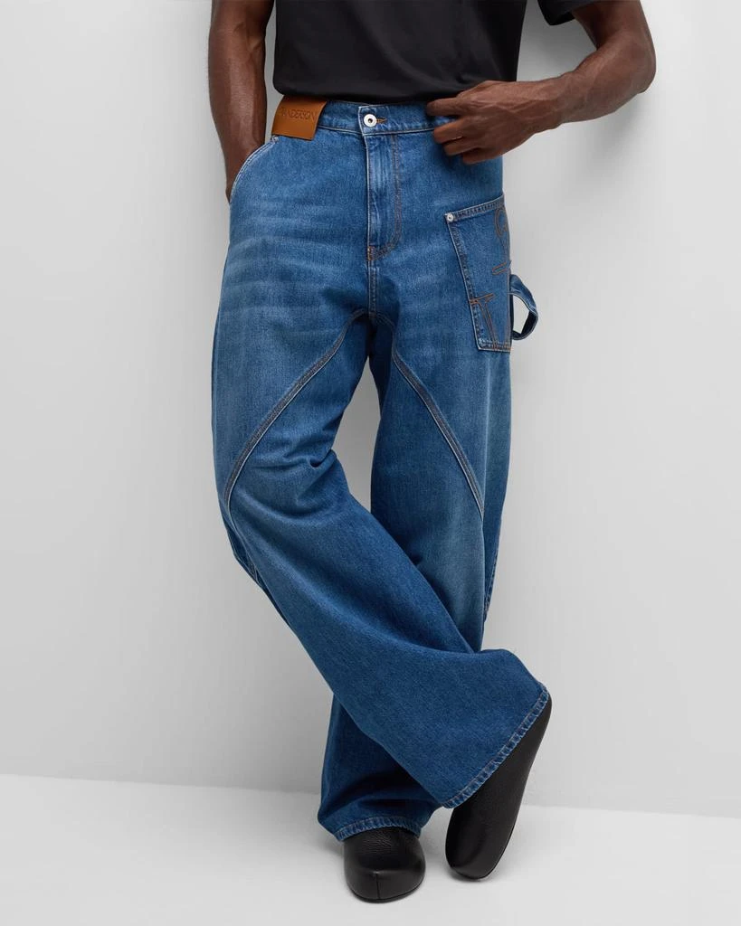 JW Anderson Men's Twisted Workwear Jeans 7