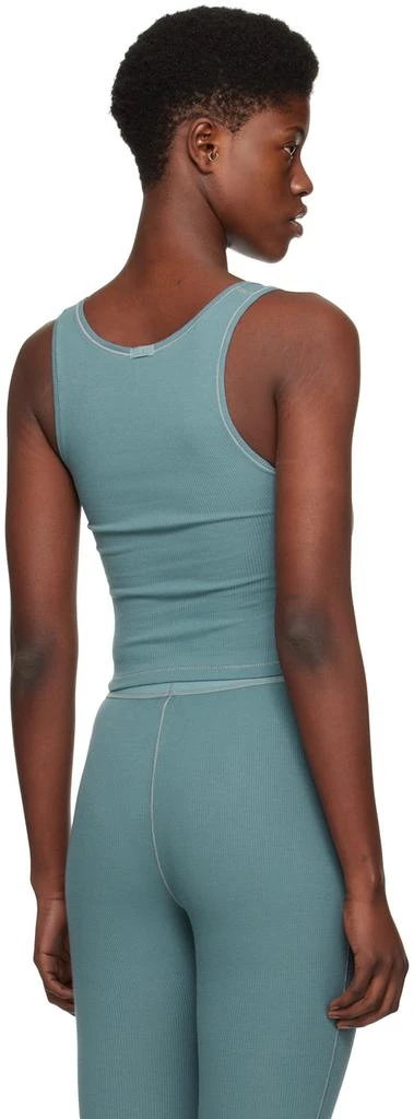 SKIMS Blue Cotton Rib Tank Top 3