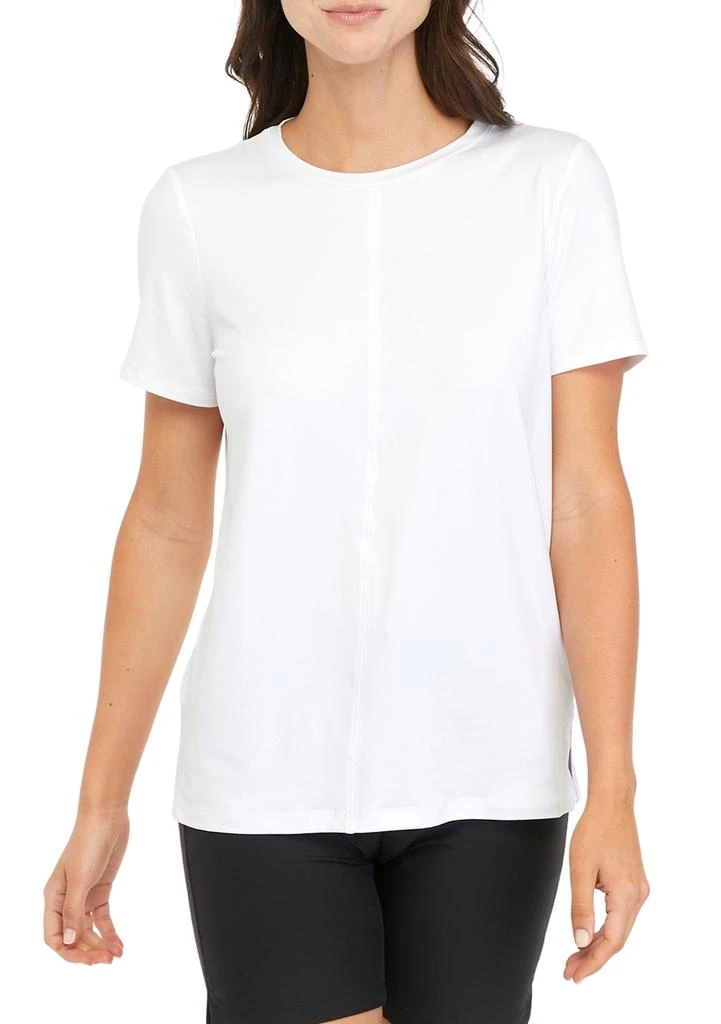 PGA TOUR Women's Short Sleeve Lightweight Brushed Jersey Slouchy Top with Keyhole Back 1