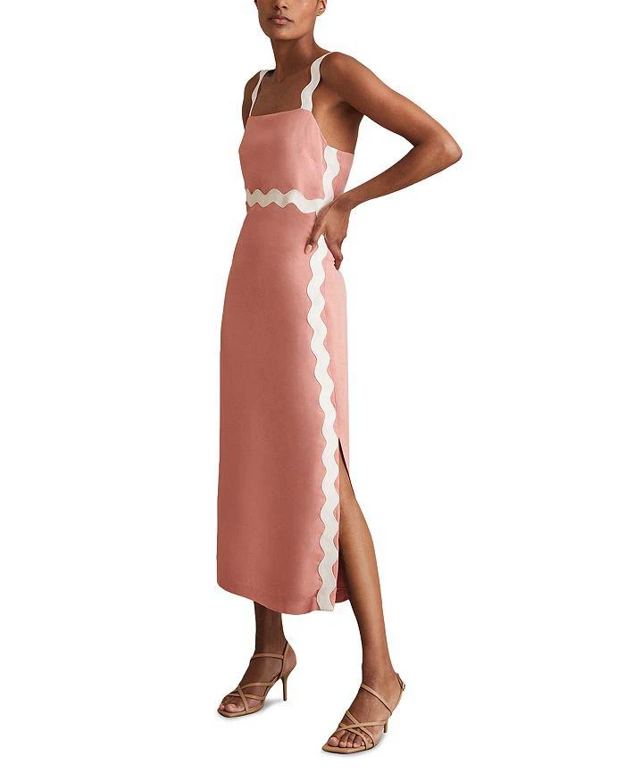 striped a line midi dress Darra midi dress – Line & Dot