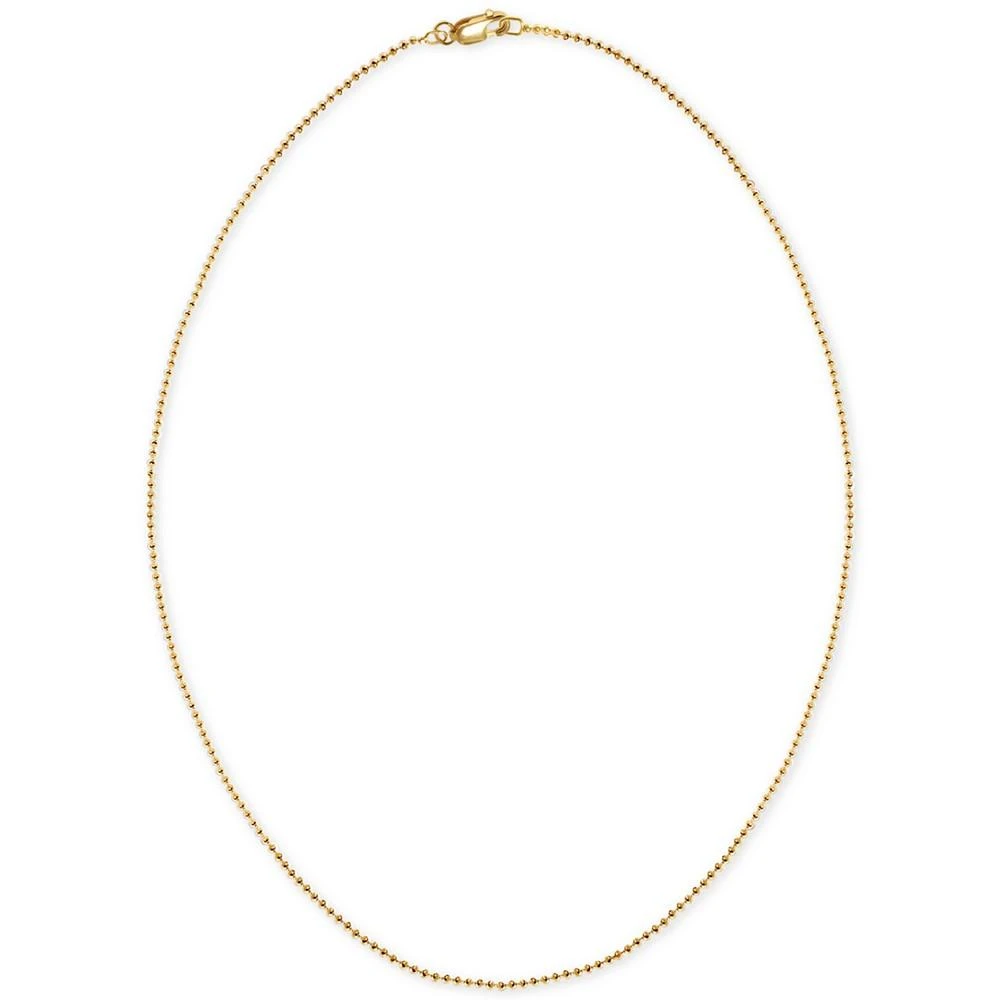 Alex Woo Beaded 2" Chain Extender in 14k Gold 3