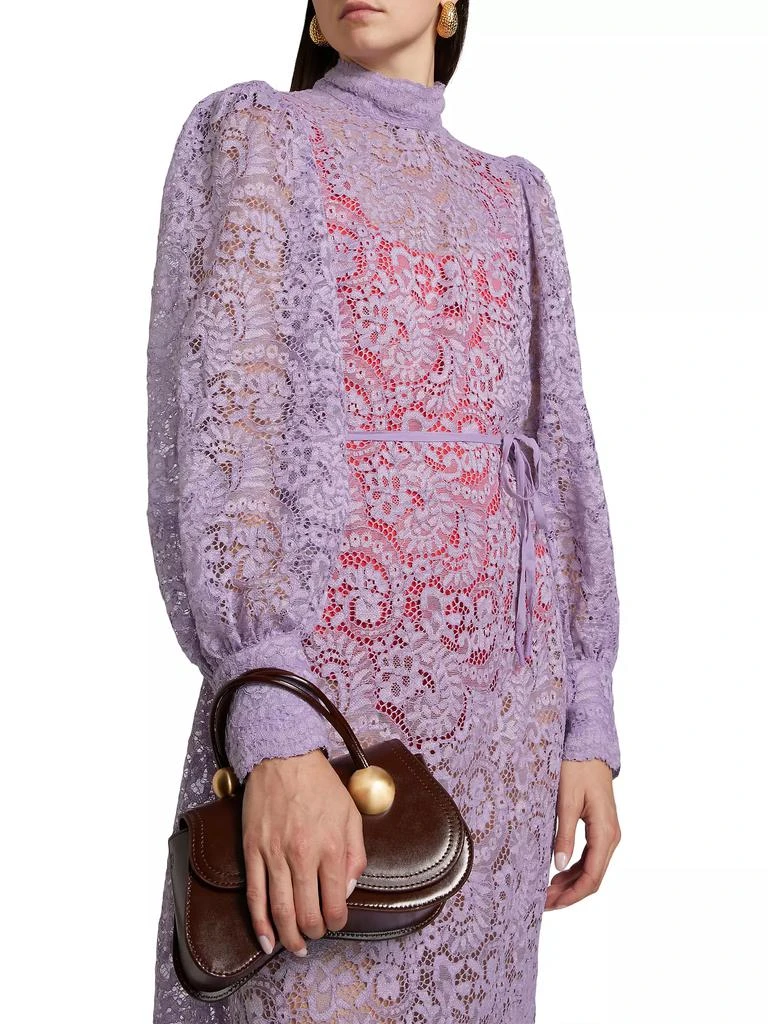 Farm Rio Lace Tie-Waist Midi-Dress 6