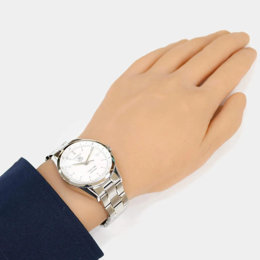 TAG Heuer Tag Heuer White Stainless Steel Carrera .Automatic Men's Wristwatch 38.5 mm 5