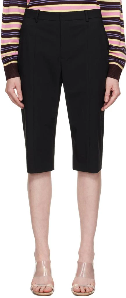 Sandy Liang Black Melvin Capri Shorts 1