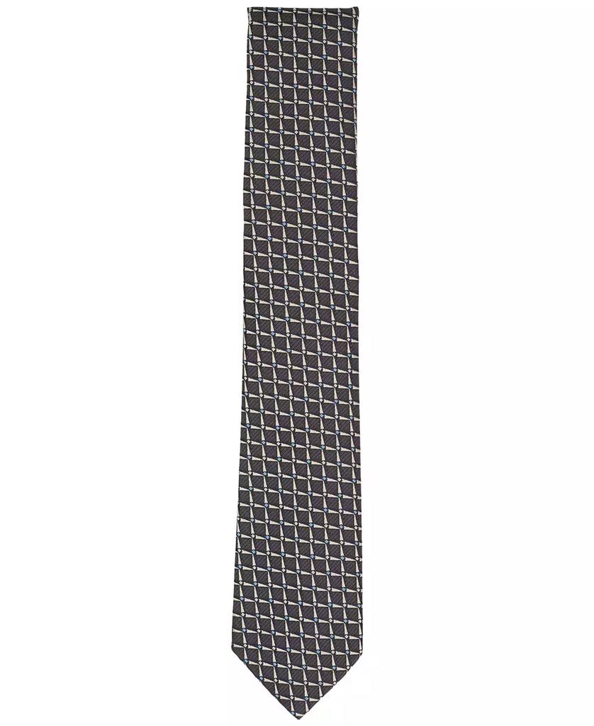 Alfani Men's Check Pattern Slim Tie, Macy's Exclusive