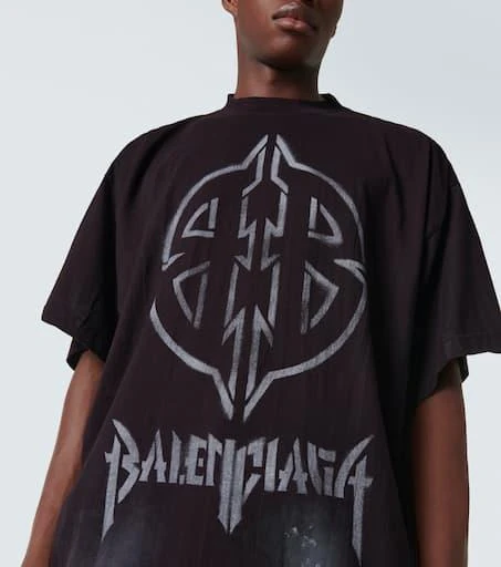 Balenciaga Metal BB cotton jersey T-shirt 5