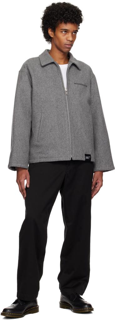 ジャケット・アウター NEIGHBORHOOD MELTON ZIP WORK JACKET Gray Melton Zip Work Jacket – On Sale Now with Up to 10% Off