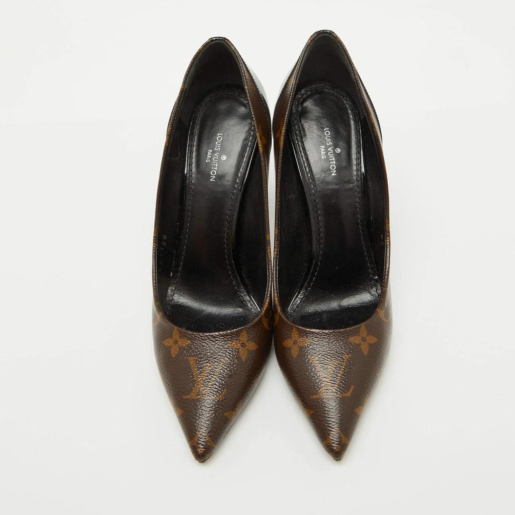 Louis Vuitton Louis Vuitton Monogram Canvas and Patent Leather Cherie Pumps Size 37.5  3