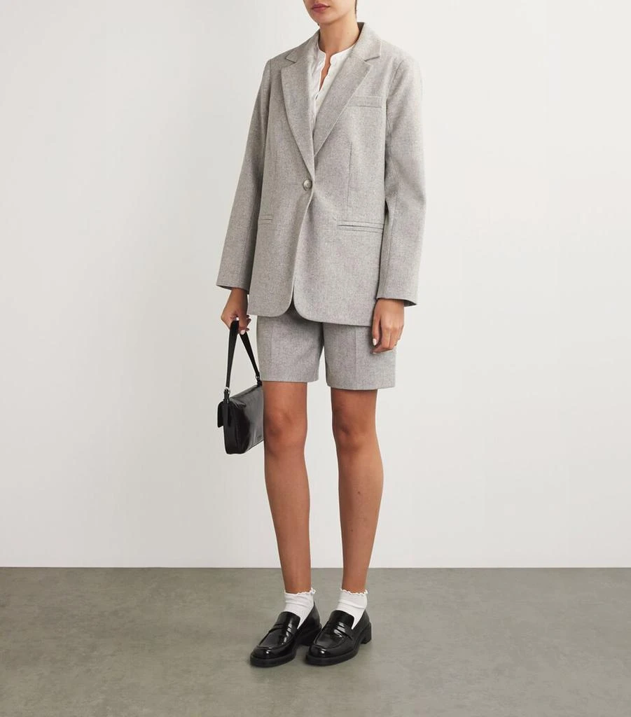 Claudie Pierlot Wool-Blend Single-Breasted Blazer 2