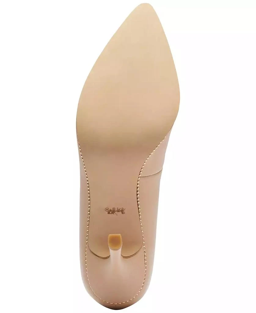 Coach Samantha Signature Pointed-Toe Leather Pumps 5
