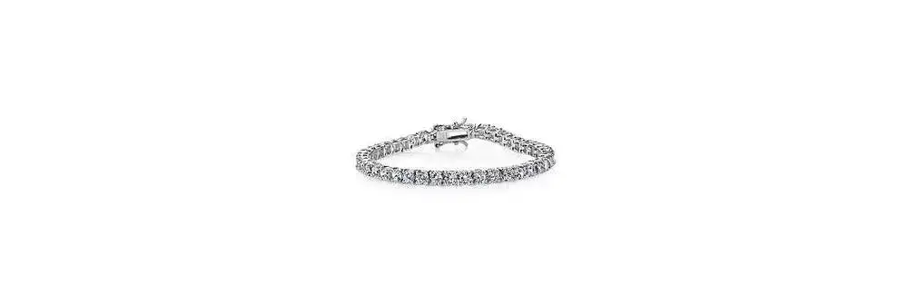 Genevive Classic Gold Plated 3MM CZ Slim Tennis Bracelet