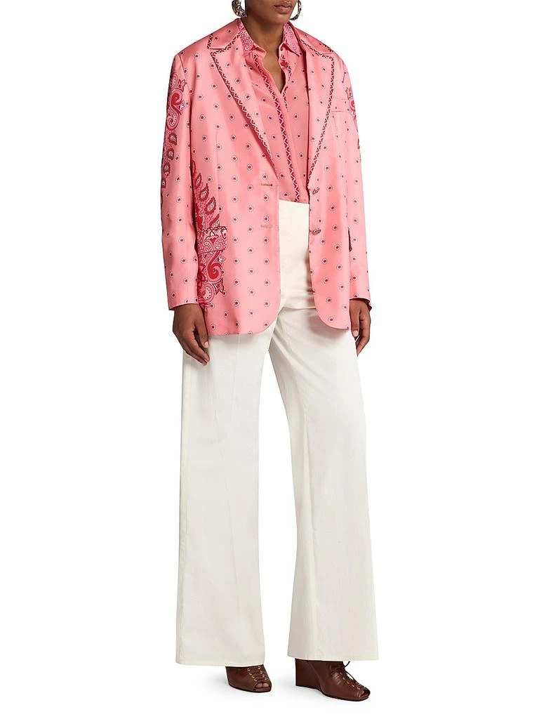 ETRO Medallion Silk Twill Boyfriend Blazer 2