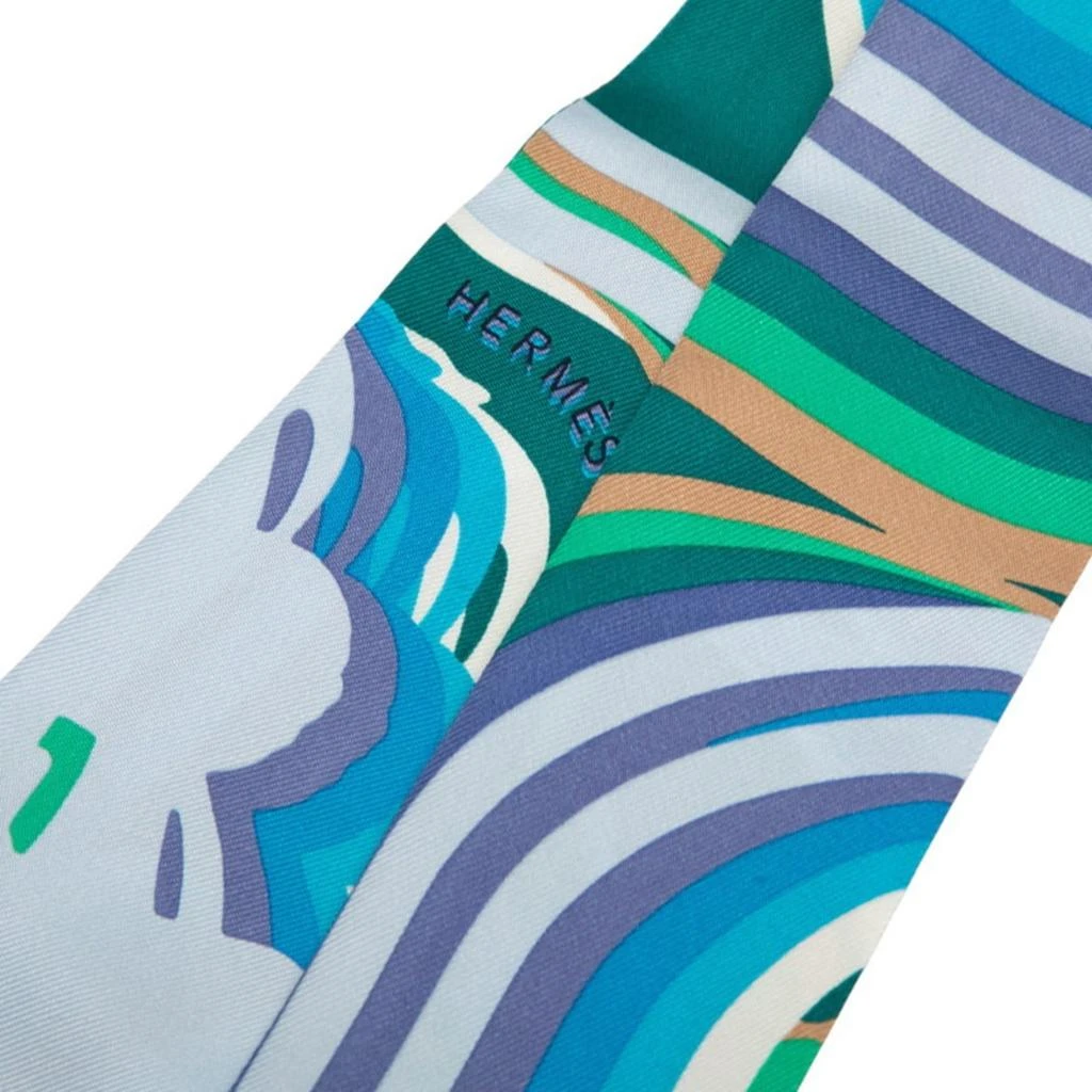 Hermes blue  Silk Scarf (Pre-Owned) 2