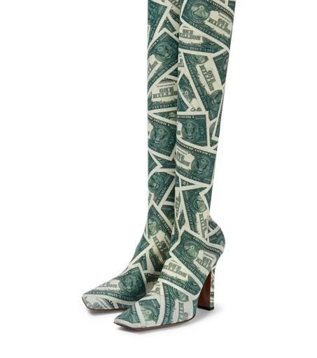 Vetements Printed over-the-knee boots 5