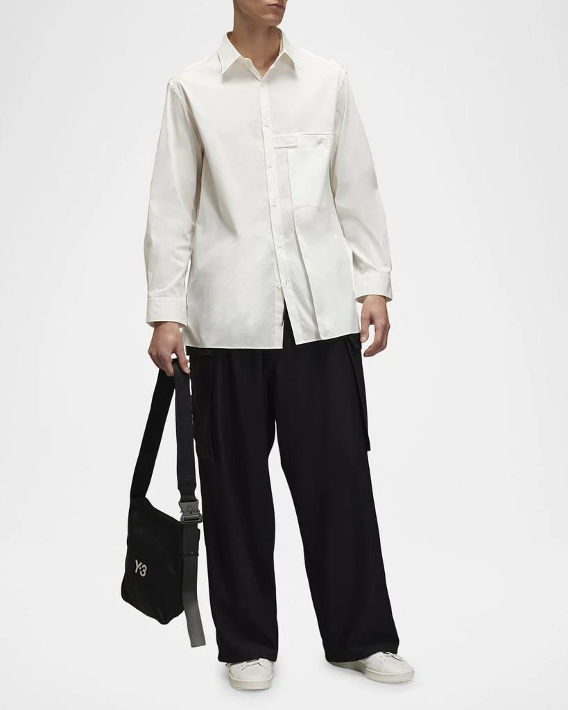 Y-3 Men's Sport Shirt with Pleated Pocket 2