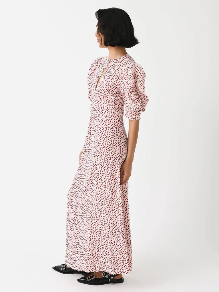 Printed Maxi Flowy Dress In Happy Hearts/bright White  On Sale Now with Up  to 44% Off | Discover Exclusive Deals & Savings at BeyondStyle  Authentic  ROTATE Birger Christensen women|clothing|dresses with