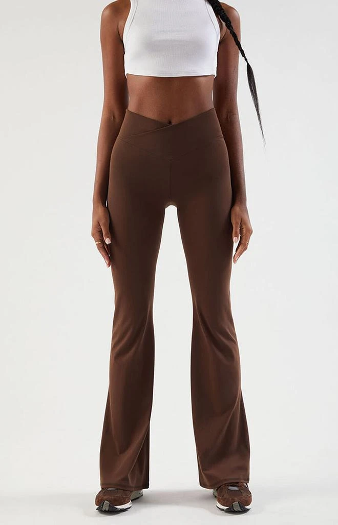 PAC 1980 PAC WHISPER Active Crossover Flare Yoga Pants 3