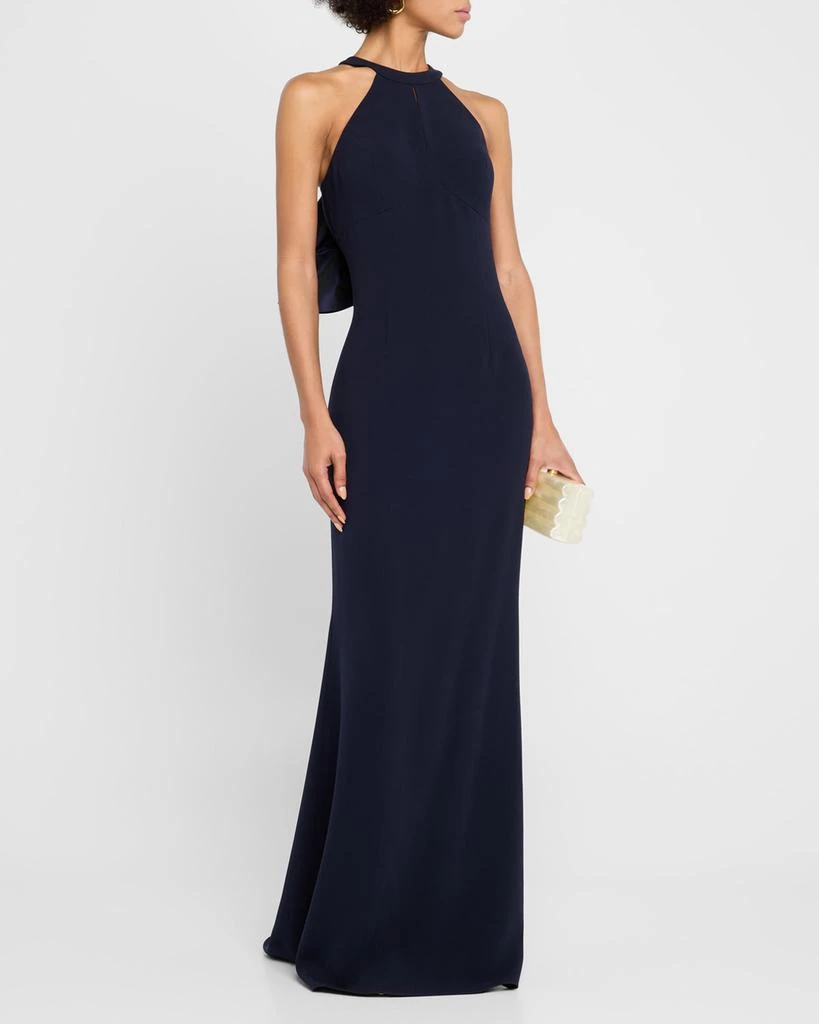 Shop Bow-Back Crepe Halter Column Gown on Sale at BeyondStyle  Get 60% Off  Bow-Back Crepe Halter Column Gown with Limited-Time Flash Deals, Exclusive  Discounts, and Special Offers. Enjoy Unbeatable Savings on