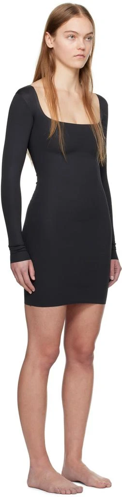 SKIMS Black SKIMS Body Long Sleeve Slip Minidress 2