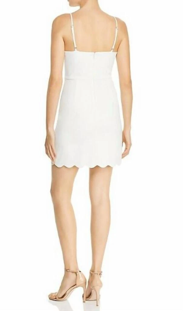 AQUA Aqua - Scalloped Mini Cocktail Dress 2