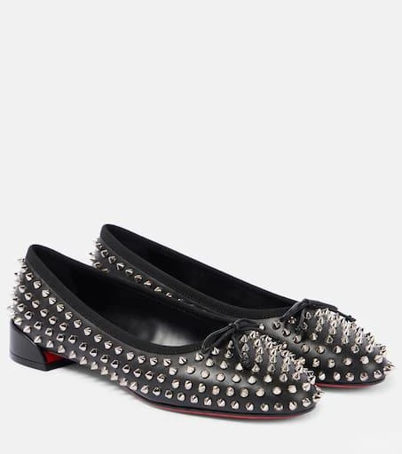 Christian Louboutin Spiked leather ballet flats 1