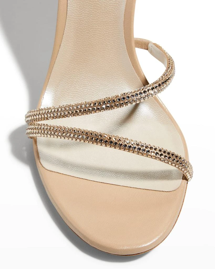 Rene Caovilla Snake-Wrap Strass Stiletto Sandals 6