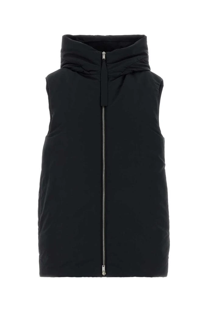 Jil Sander Jil Sander Hooded Zip-Front Padded Vest from Cettire