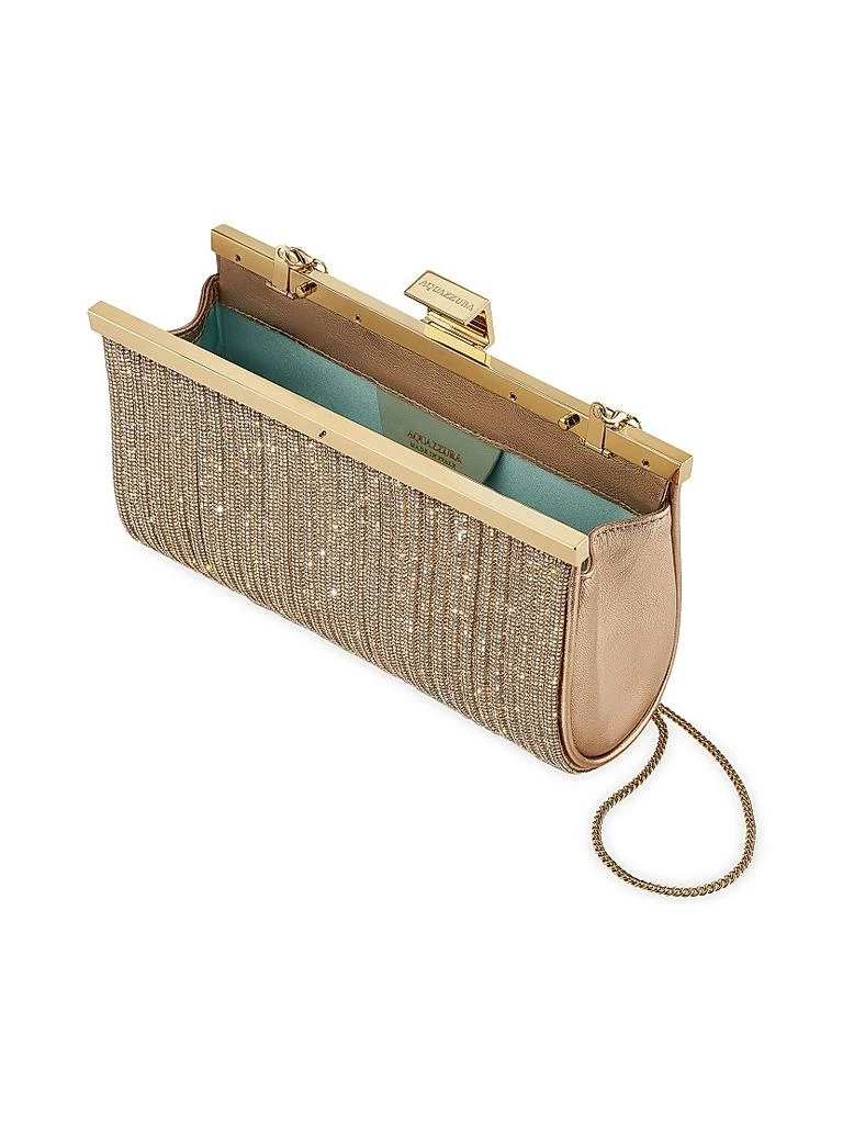 Aquazzura Sundance Crystal-Embellished Clutch 4