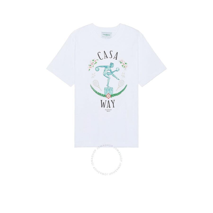 【関税込み】Casablanca ホワイト Pastel Court 長袖Tシャツ Casablanca White Pastel Court Long Sleeve T-Shirt - T-Shirts
