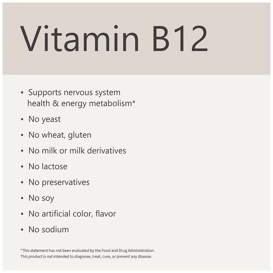 Walgreens Vitamin B12 500 mcg Tablets 6