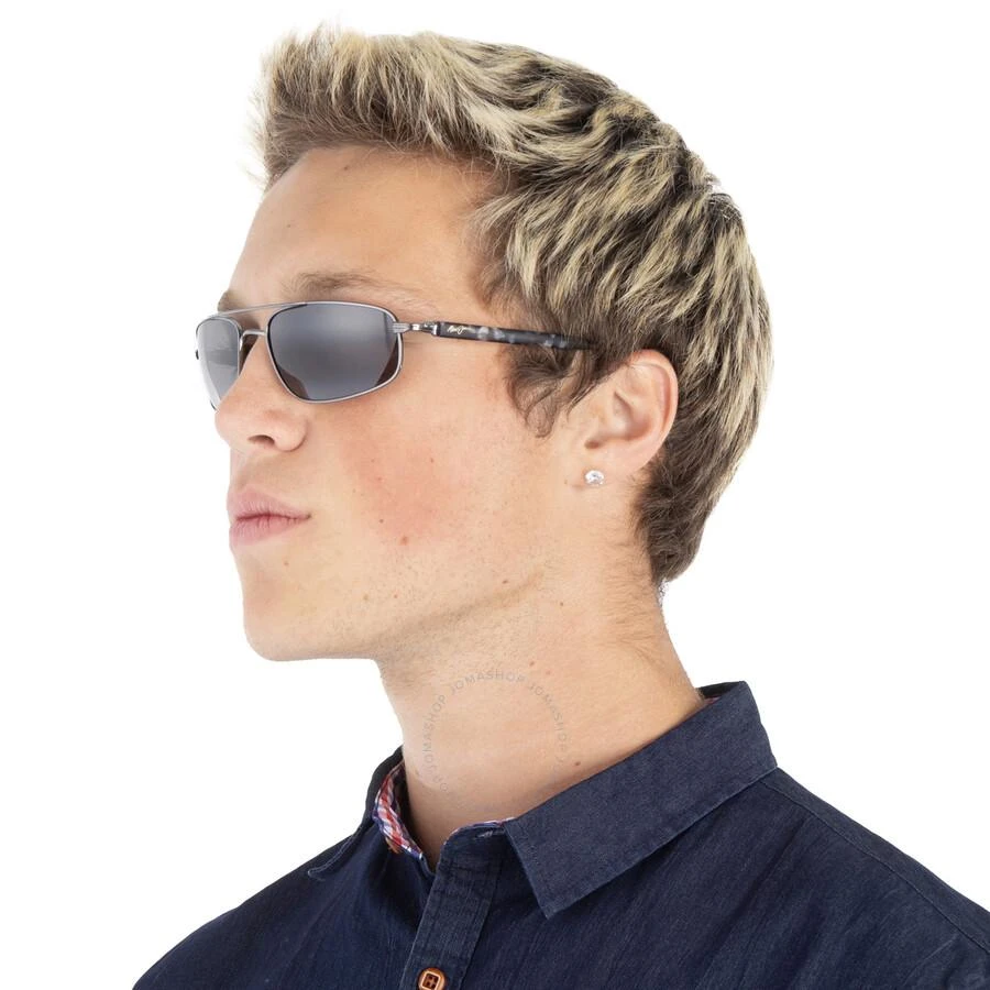 Maui Jim Kahuna Polarized Grey-Black Pilot Men's Sunglasses 162-02 59 2