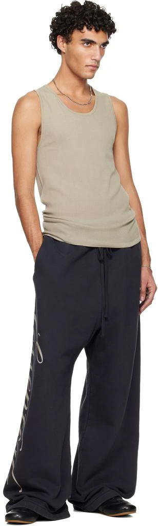 Essentials Black Holiday Heavy Fleece Lounge Sweatpants 4