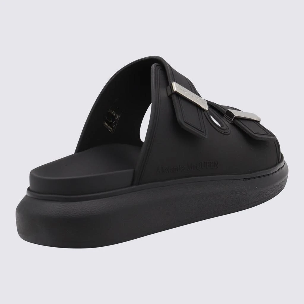 Alexander McQueen Alexander McQueen Black Leather Hybrid Sandals 2