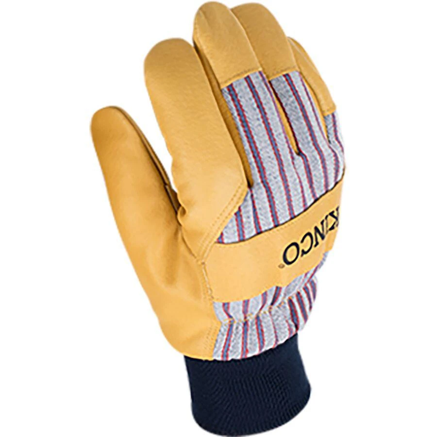 Kinco 1927KW Lined Premium Grain Pigskin Palm Glove + Knit Wrist 1