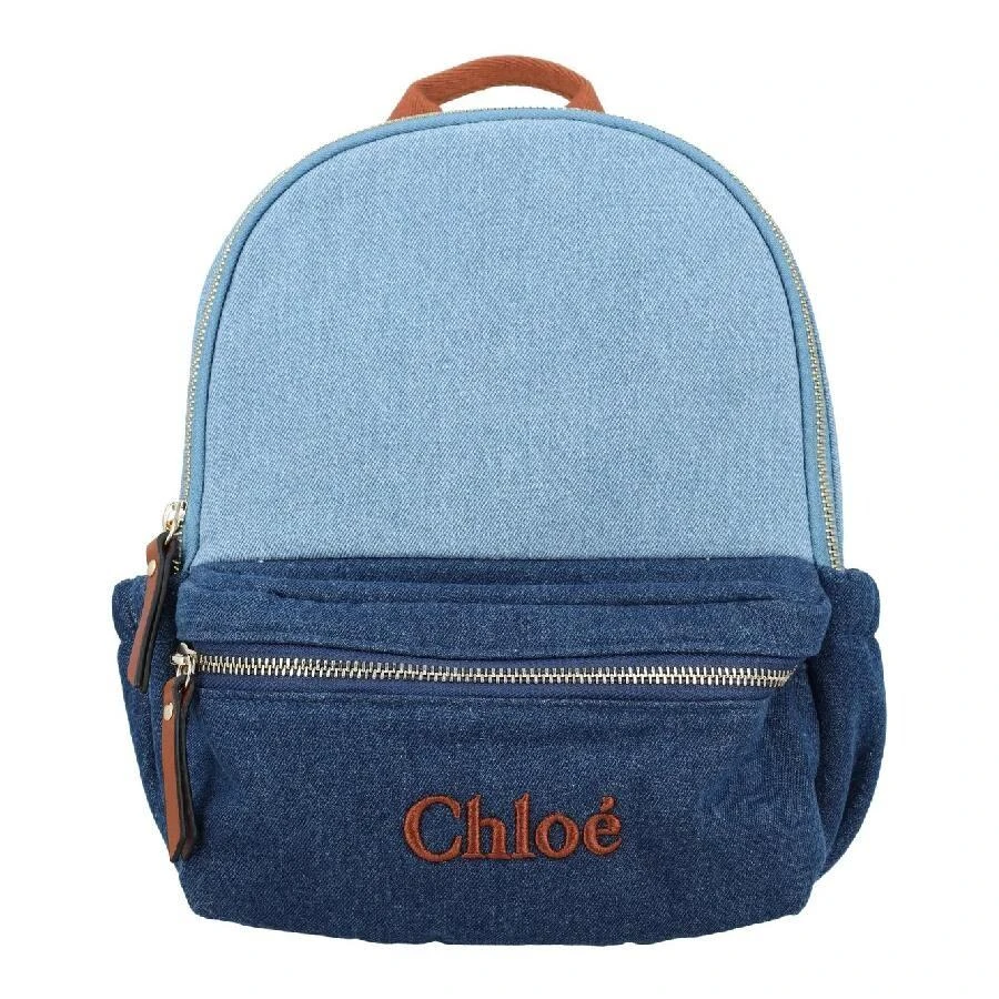 Shop Two Tone Logo Embroidered Cotton Backpack on Sale at BeyondStyle ...