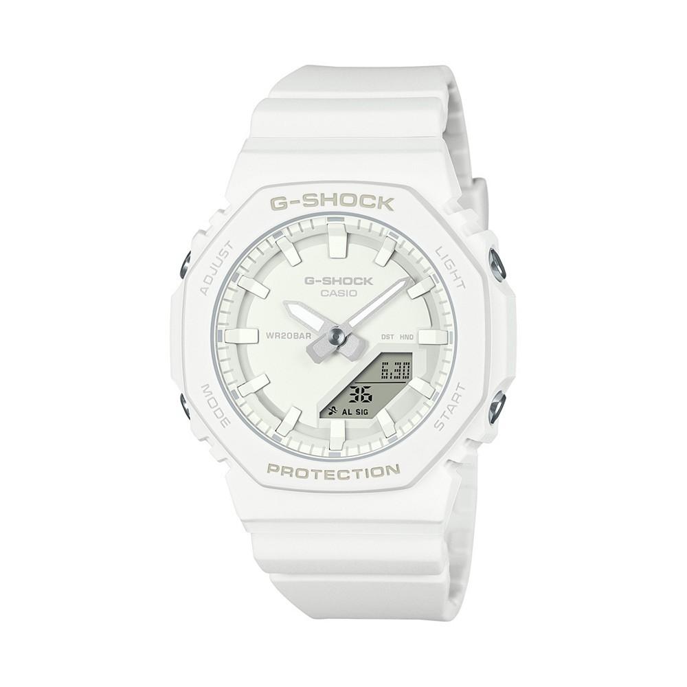 G-Shock Unisex Analog Digital White Resin Watch, 40.2mm, GMAP2100-7A