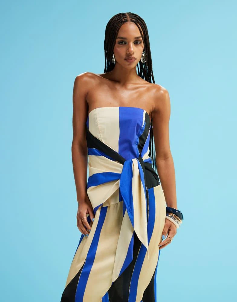 Laagam LAAGAM aria bandeau striped midi dress in blue - Dresses & Skirts -  Compare Prices from 6+ Stores - Free Shipping - BeyondStyle