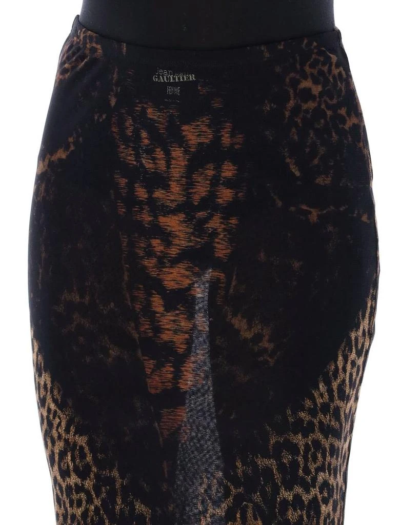 Jean Paul Gaultier Jean Paul Gaultier Leopard Mesh Long Skirt 3